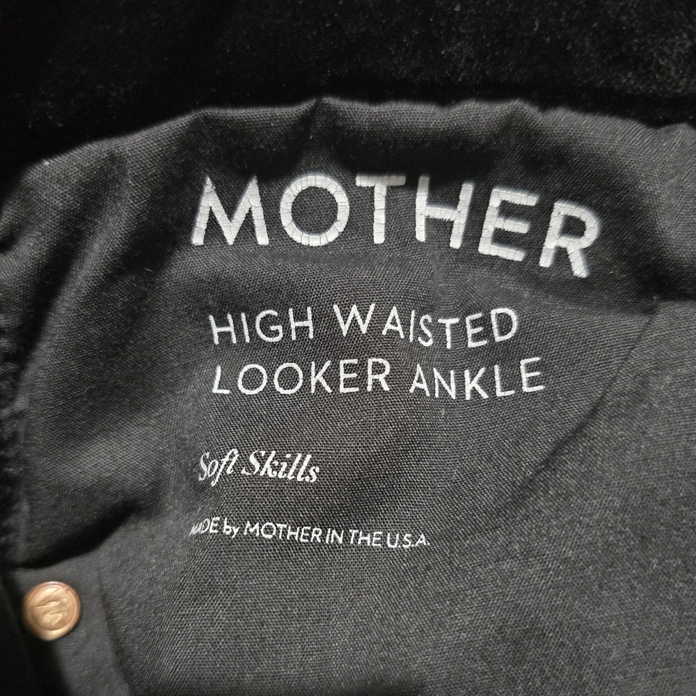 EUC Mother High Waisted Looker Ankle Soft Skills Black Size 30 - Picture 9 of 11
